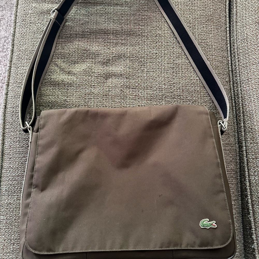 Lacoste Brown Messenger Bag